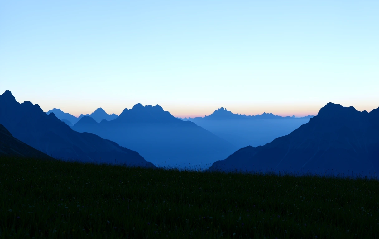 Abendstimmung in den Alpen