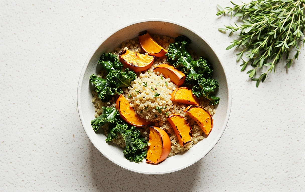 Quinoa-Bowl mit Berggemüse
